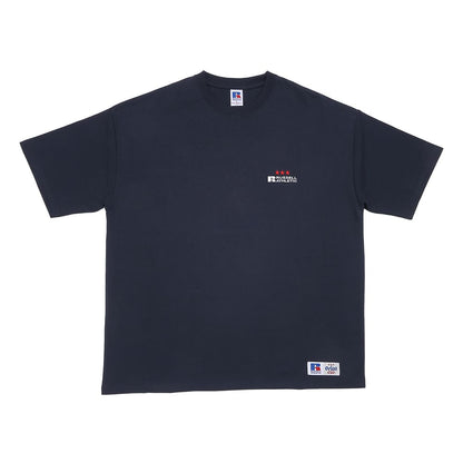 Orion×russellビッグロゴTシャツ（ネイビー）