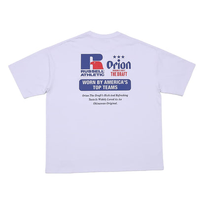 Orion×russellビッグロゴTシャツ（ホワイト）