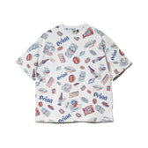 【Duckster × ORION】RELAXED FIT S/STEE（総柄） Tシャツ （カラー：ホワイト）
