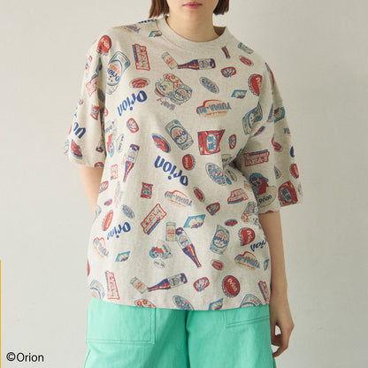 【Duckster × ORION】RELAXED FIT S/STEE（総柄） Tシャツ （カラー：ホワイト）