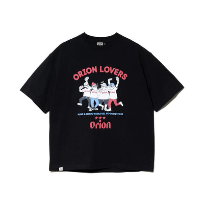 【Duckster × ORION】RELAXED FIT S/STEE（ORION LOVERS） Tシャツ （カラー：ブラック）