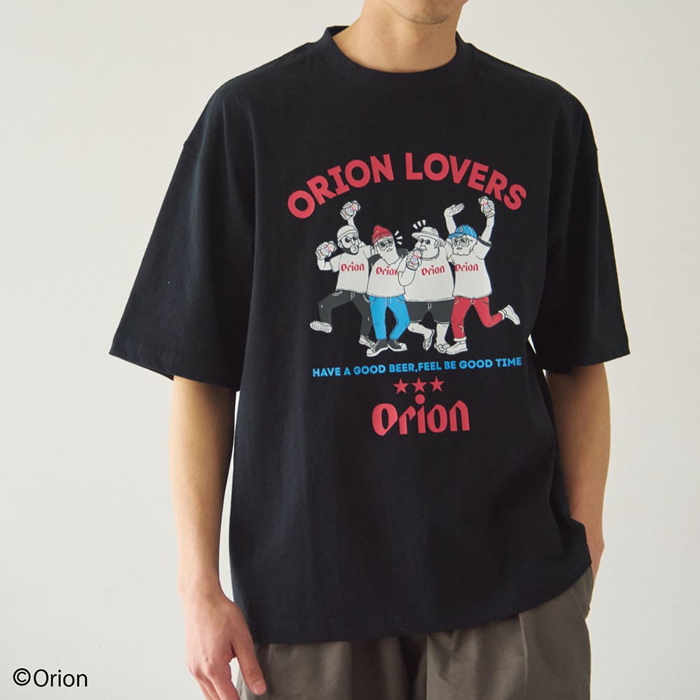 【Duckster × ORION】RELAXED FIT S/STEE（ORION LOVERS） Tシャツ （カラー：ブラック）