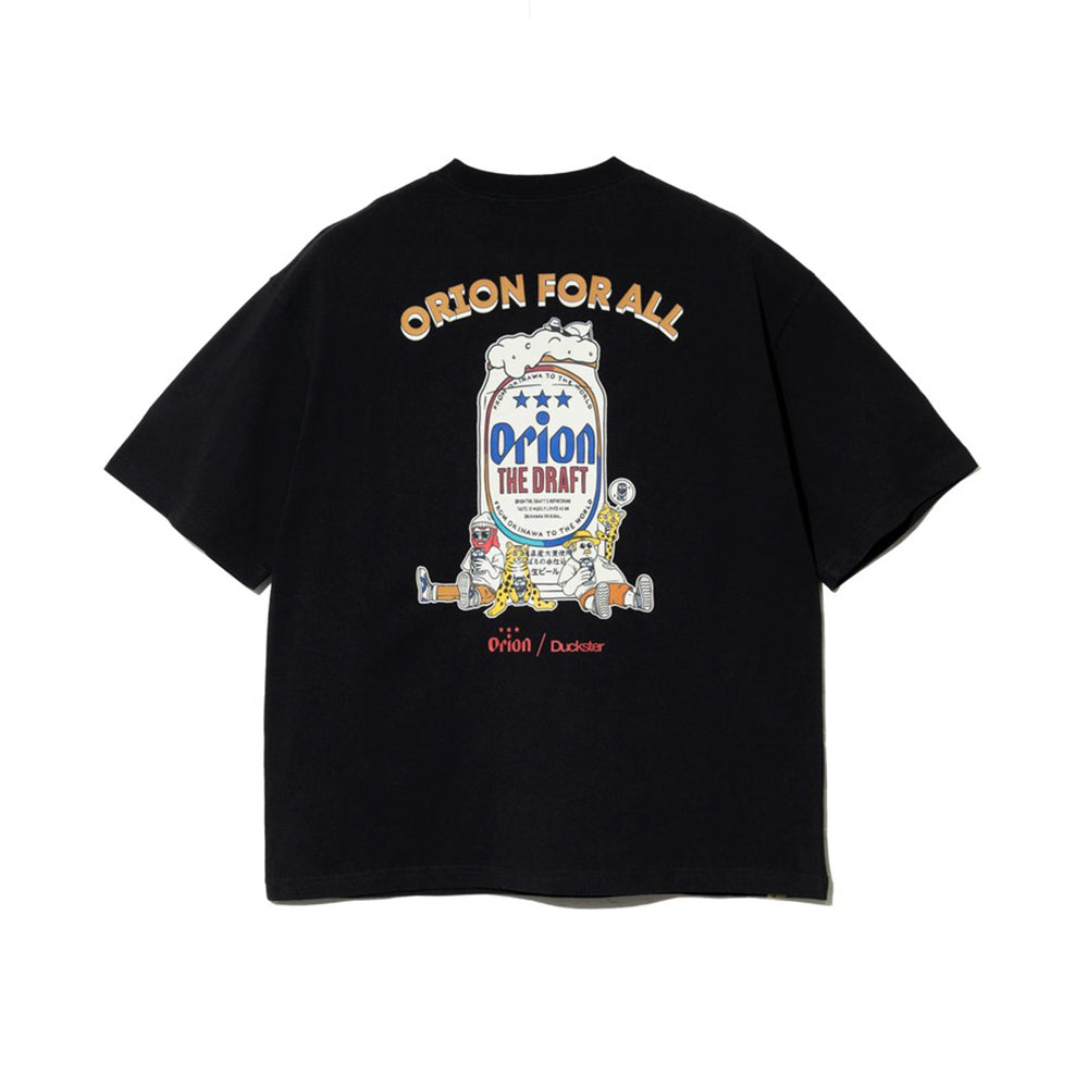 【Duckster × ORION】RELAXED FIT S/STEE（ORION FOR ALL） Tシャツ （カラー：ブラック）