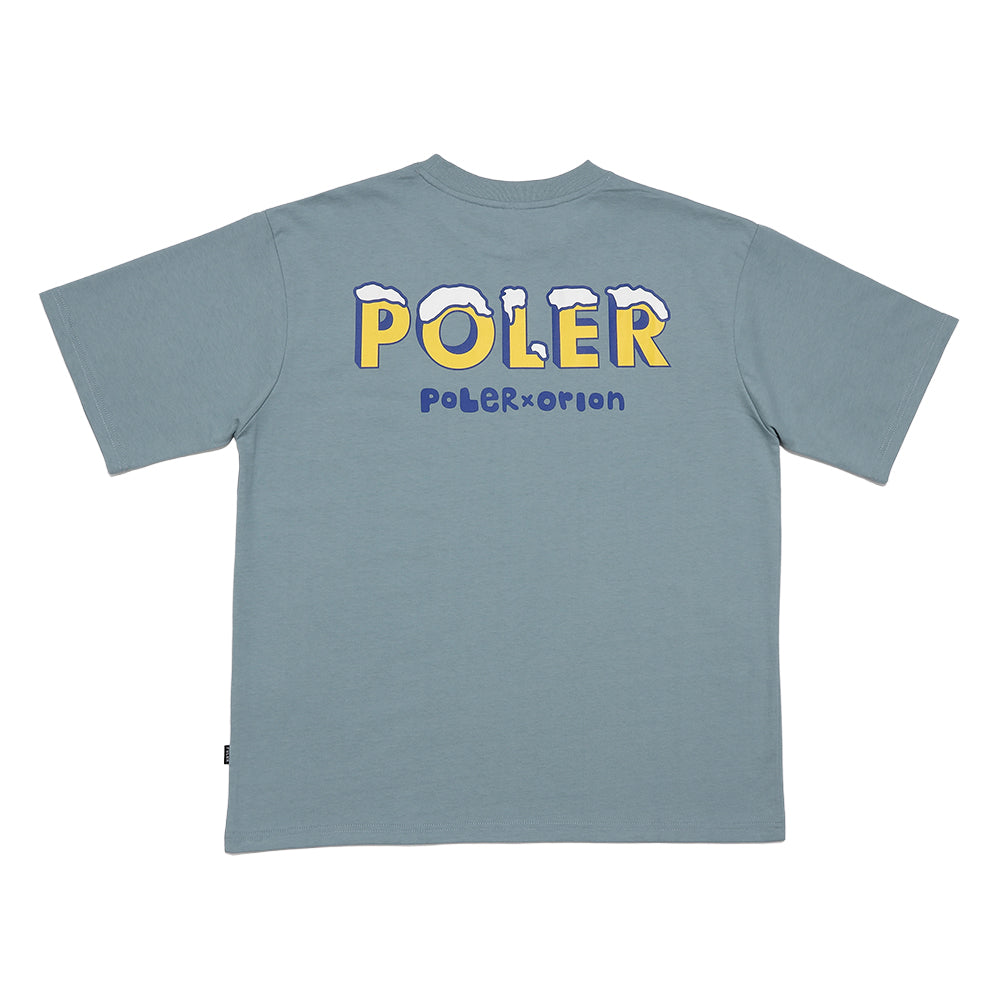 ORION×POLeR コラボ BEER Tシャツ（カラー：ブルー）