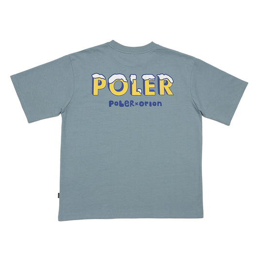 ORION×POLeR コラボ BEER Tシャツ（カラー：ブルー）