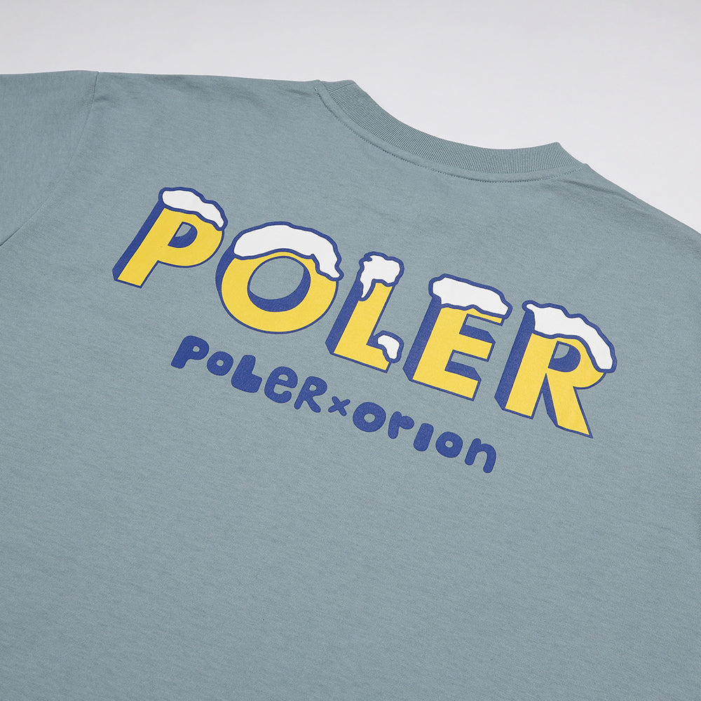 ORION×POLeR コラボ BEER Tシャツ（カラー：ブルー）