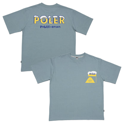 ORION×POLeR コラボ BEER Tシャツ（カラー：ブルー）