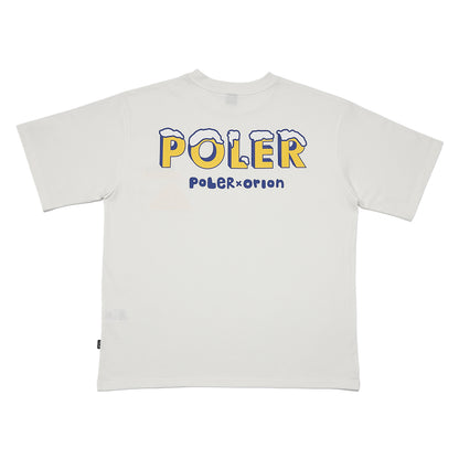 ORION×POLeR BEER　Tシャツホワイト