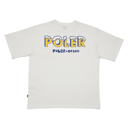 ORION×POLeR BEER　Tシャツホワイト
