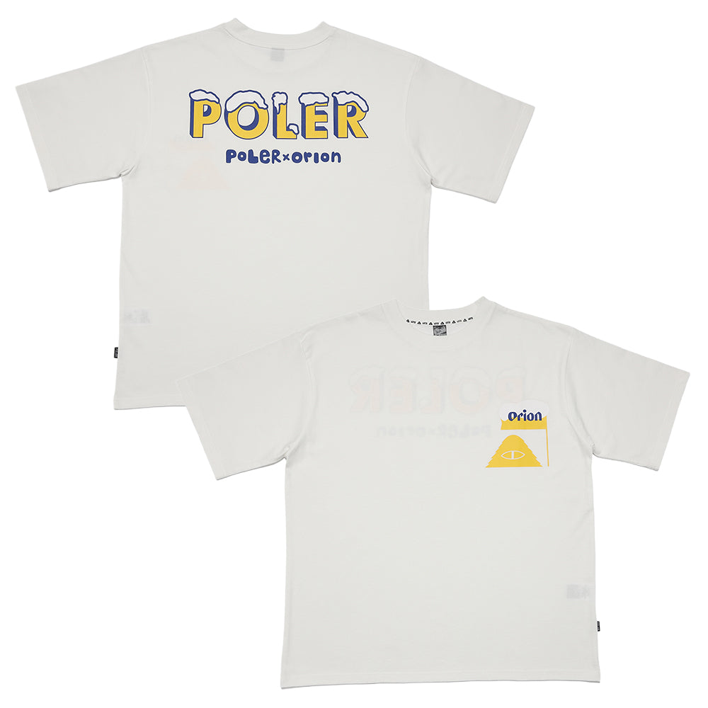 ORION×POLeR コラボ BEER Tシャツ（カラー：ホワイト） – オリオン