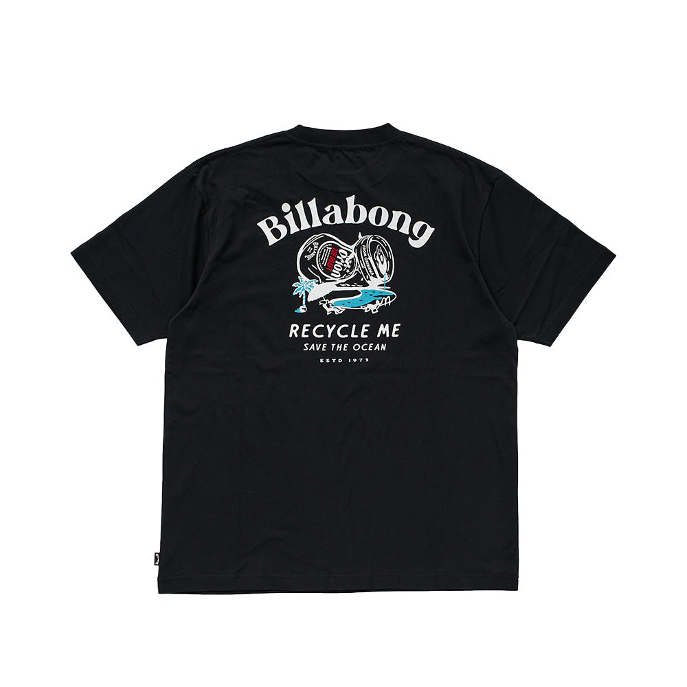 【BILLABONG × ORION】Tシャツ RECYCLE ME （カラー：BLACK）