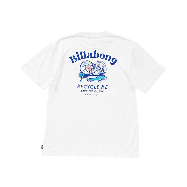 【BILLABONG × ORION】Tシャツ RECYCLE ME （カラー：WHITE）