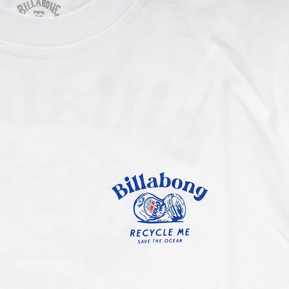 【BILLABONG × ORION】Tシャツ RECYCLE ME （カラー：WHITE）