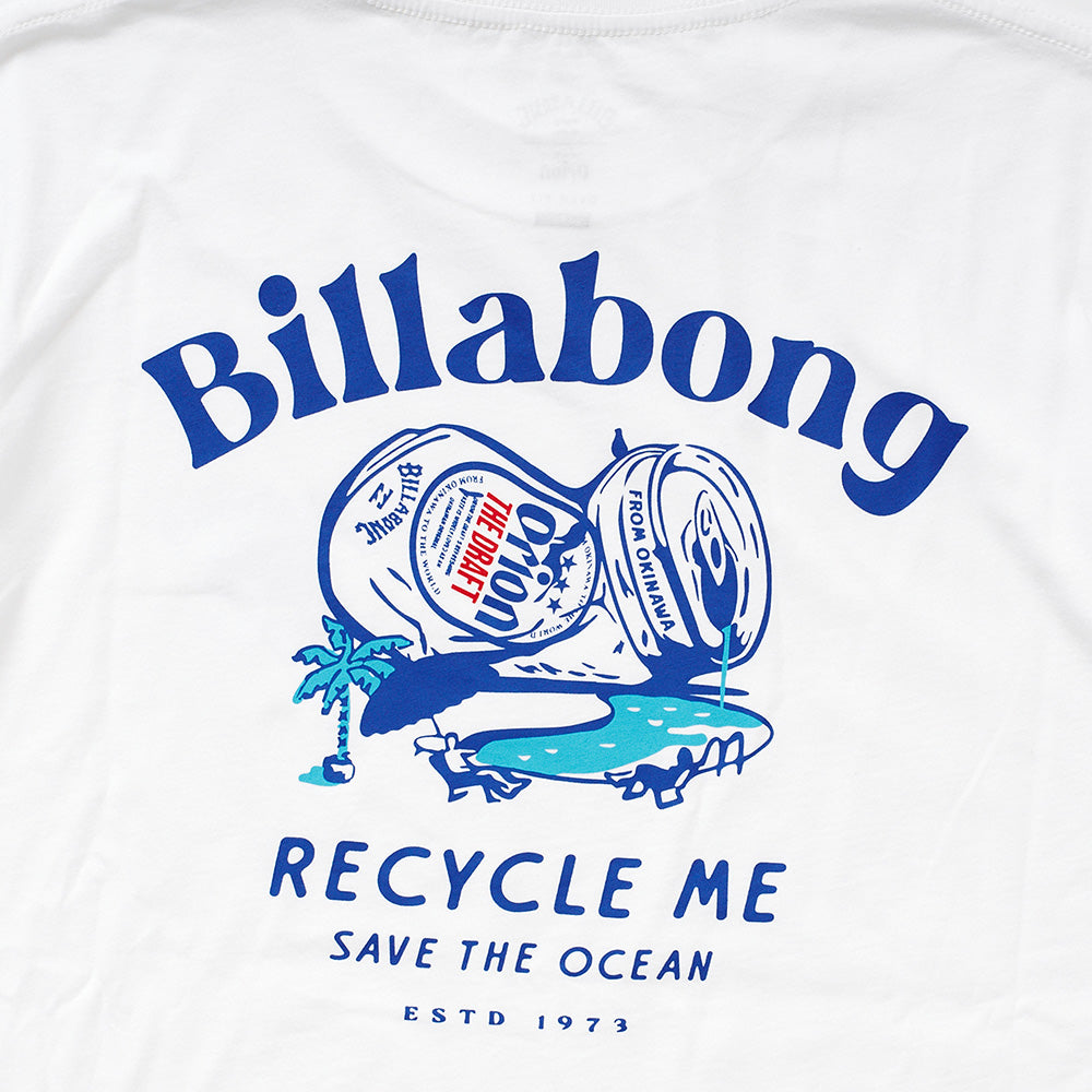 【BILLABONG × ORION】Tシャツ RECYCLE ME （カラー：WHITE）