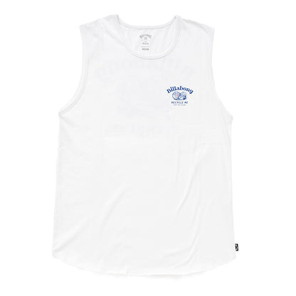 【BILLABONG × ORION】タンクトップ RECYCLE ME （カラー：WHITE）