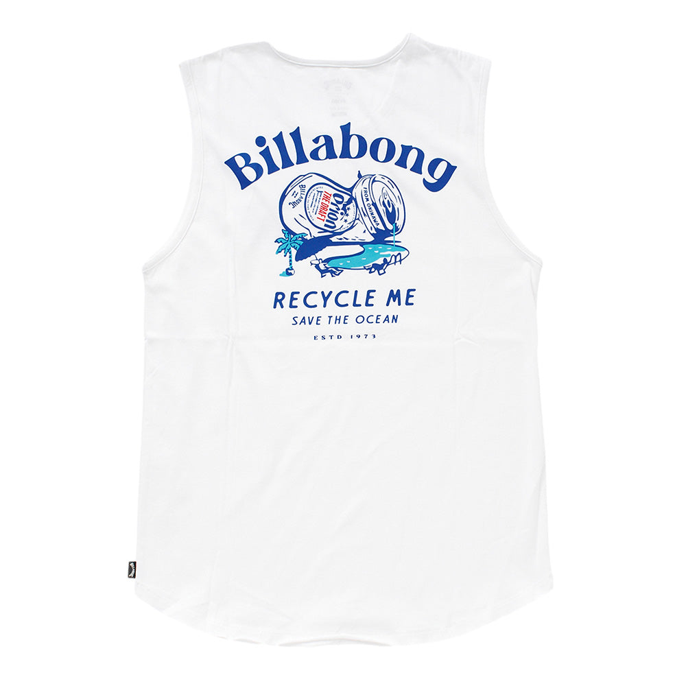 BILLABONG × ORION】タンクトップ RECYCLE ME （カラー：WHITE