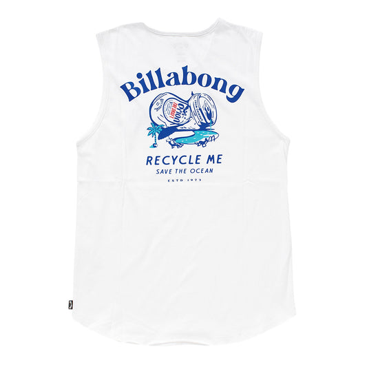 【BILLABONG × ORION】タンクトップ RECYCLE ME （カラー：WHITE）