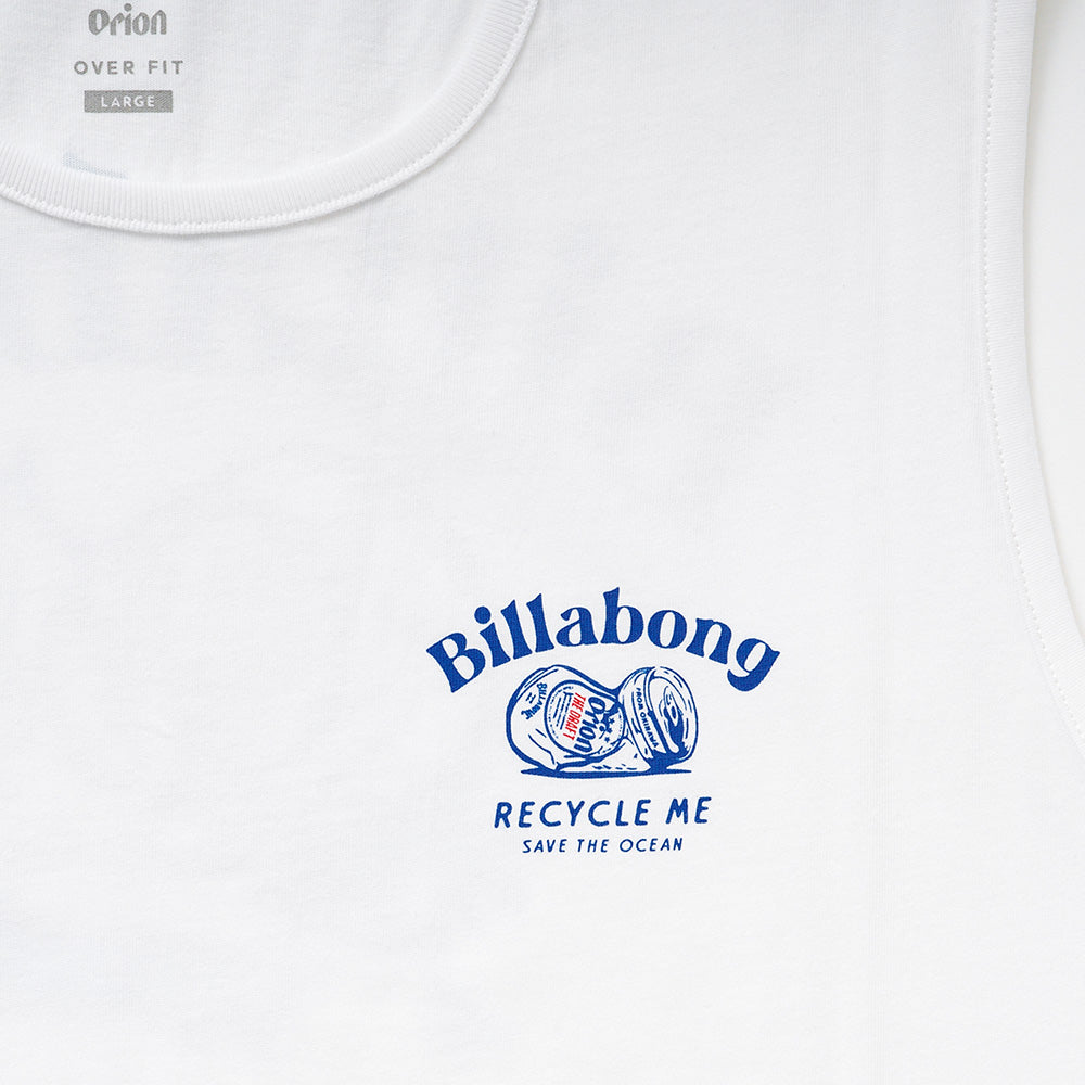 BILLABONG × ORION】タンクトップ RECYCLE ME （カラー：WHITE