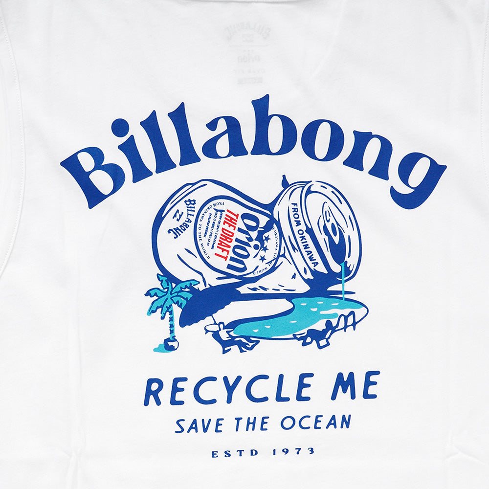 送料込★新品★ビラボン×オリオンビール　ラッシュガードタンクトップ　L BILLABONG × ORION】タンクトップ RECYCLE ME （カラー：BLACK