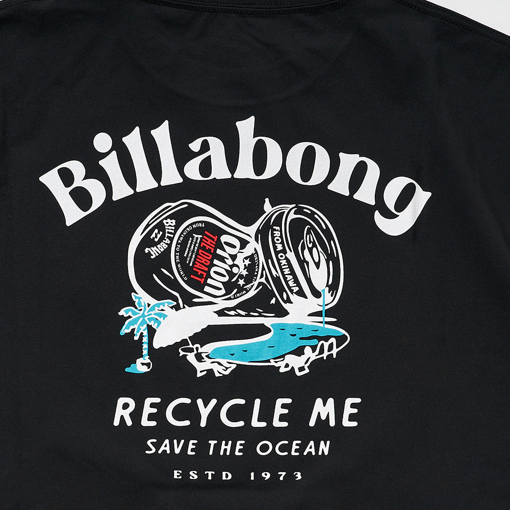 【BILLABONG × ORION】水陸両用SURF FLEX Tシャツ RECYCLE ME （カラー：BLACK）