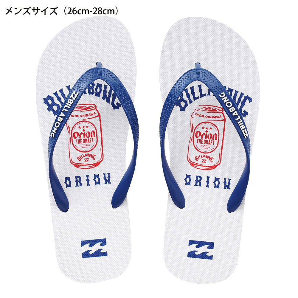 BILLABONG × ORION】ビーチサンダル ホワイト （SIZE：24cm〜28cm