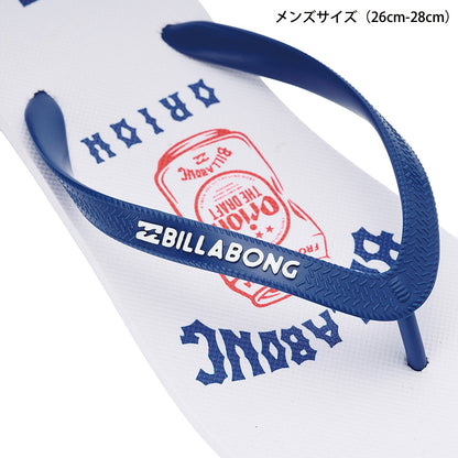 【BILLABONG × ORION】ビーチサンダル ホワイト （SIZE：24cm〜28cm）