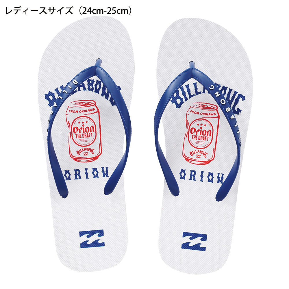 【BILLABONG × ORION】ビーチサンダル ホワイト （SIZE：24cm〜28cm）