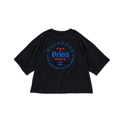 【BILLABONG × ORION】ルーズクロップドTシャツ CIRCLE （カラー：BLACK）