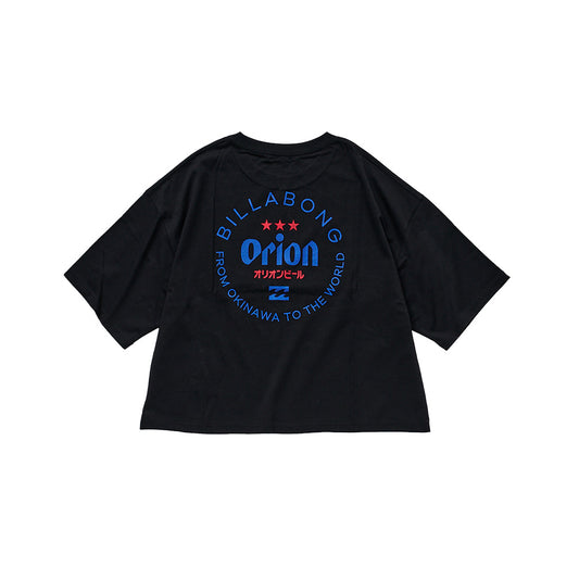 【BILLABONG × ORION】ルーズクロップドTシャツ CIRCLE （カラー：BLACK）
