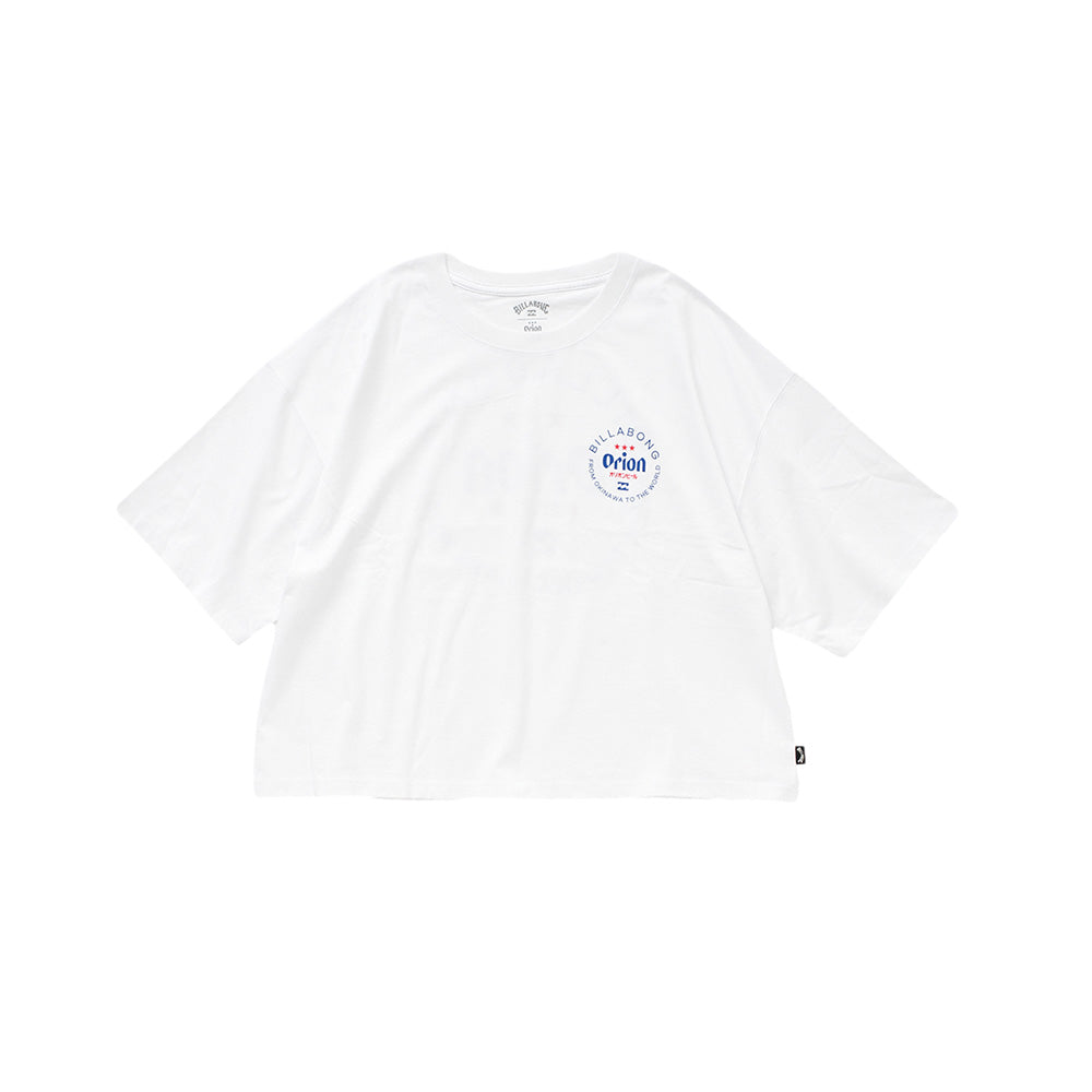 【BILLABONG × ORION】ルーズクロップドTシャツ CIRCLE （カラー：WHITE）