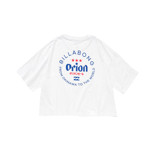 【BILLABONG × ORION】ルーズクロップドTシャツ CIRCLE （カラー：WHITE）