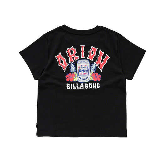 【BILLABONG × ORION】ベビーフィットTシャツ ARCH （カラー：BLACK）