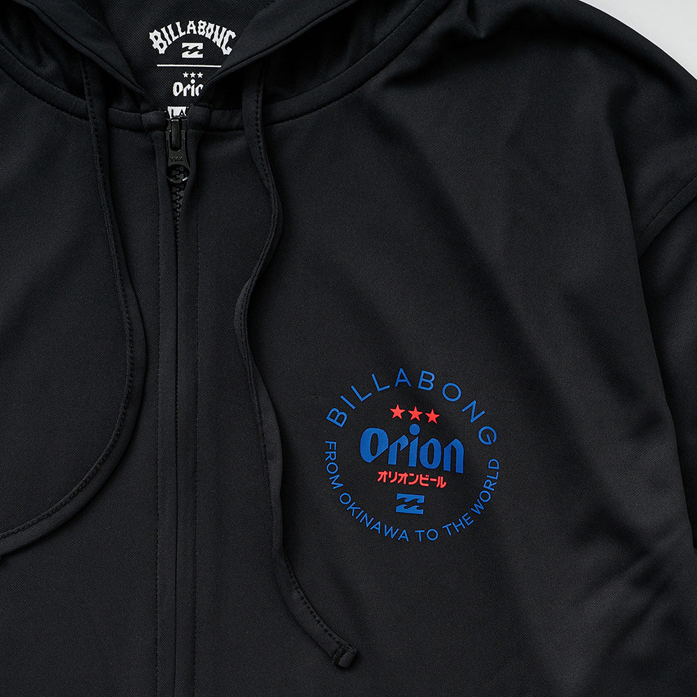 【BILLABONG × ORION】メンズラッシュジップフード （カラー：BLACK）