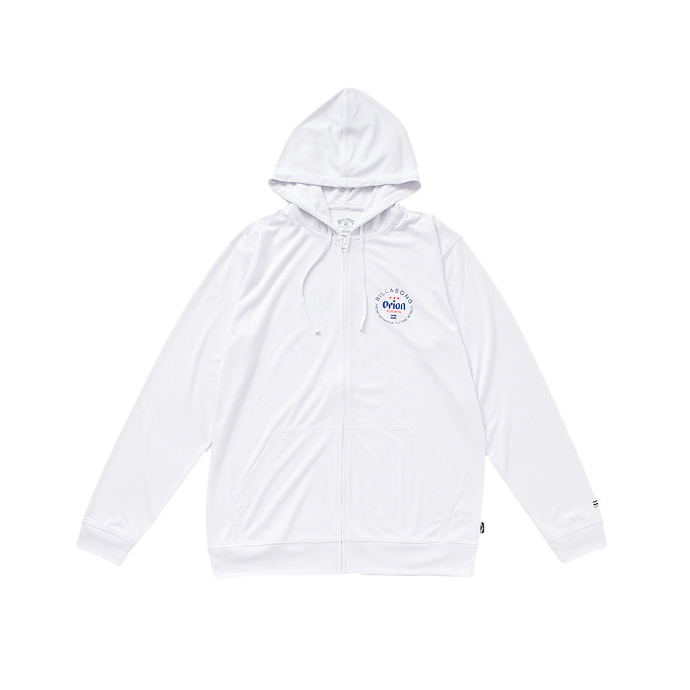 【BILLABONG × ORION】メンズラッシュジップフード （カラー：WHITE）
