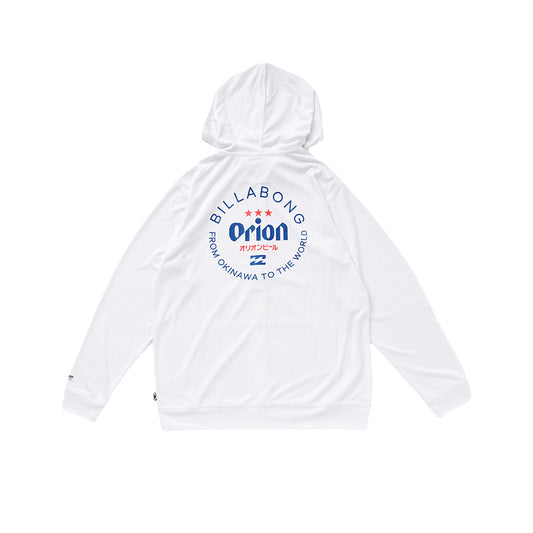 【BILLABONG × ORION】メンズラッシュジップフード （カラー：WHITE）
