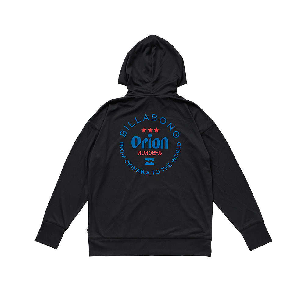 【BILLABONG × ORION】レディースラッシュジップフード （カラー：BLACK）