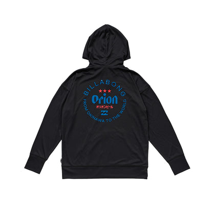 【BILLABONG × ORION】レディースラッシュジップフード （カラー：BLACK）