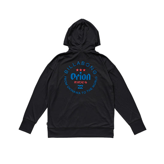 【BILLABONG × ORION】レディースラッシュジップフード （カラー：BLACK）