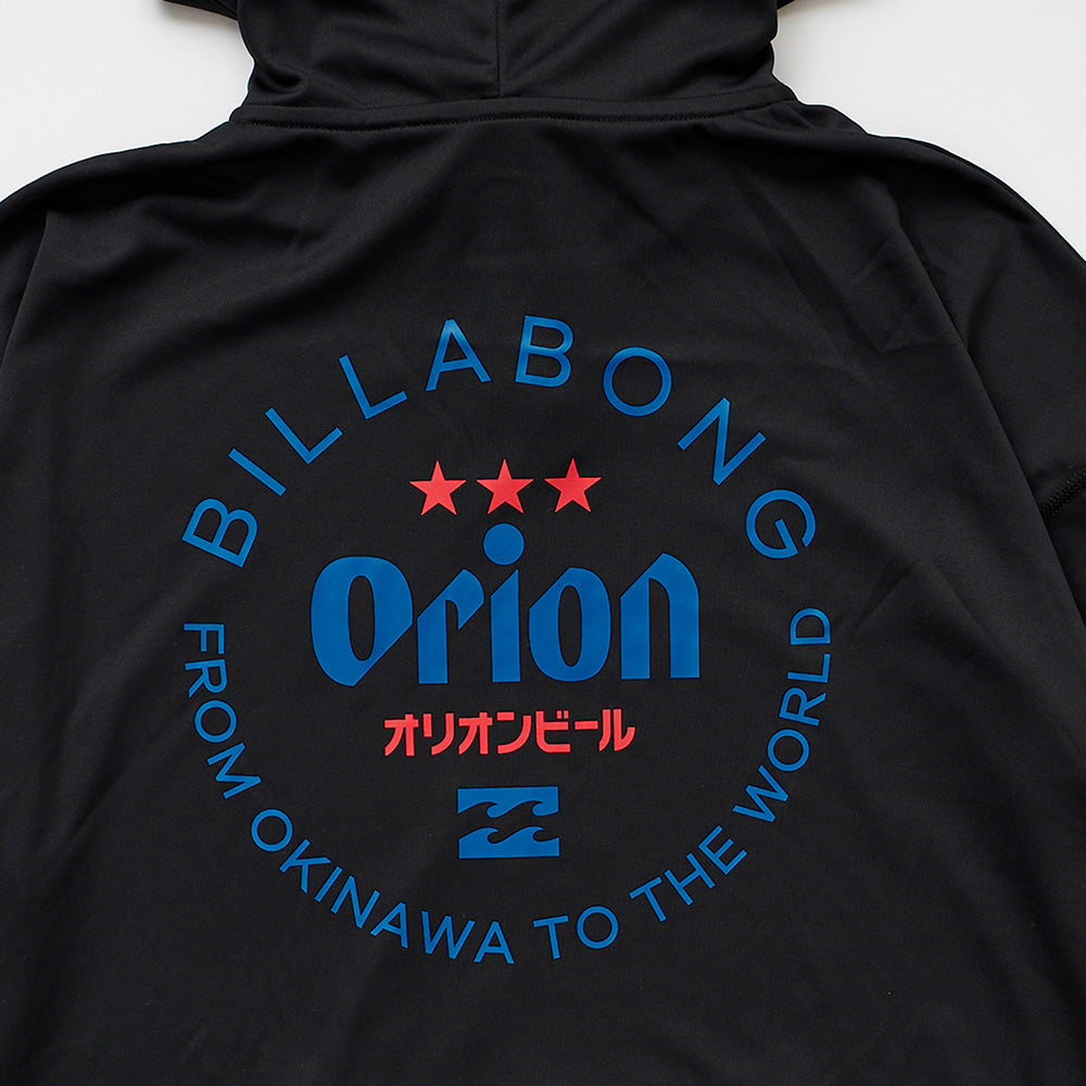 【BILLABONG × ORION】レディースラッシュジップフード （カラー：BLACK）