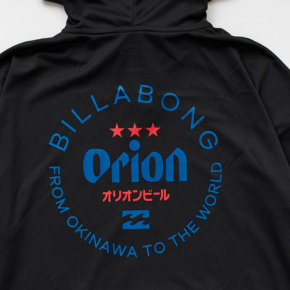 【BILLABONG × ORION】レディースラッシュジップフード （カラー：BLACK）