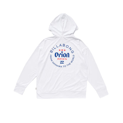 【BILLABONG × ORION】レディースラッシュジップフード （カラー：WHITE）