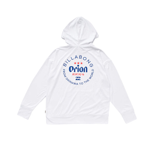 【BILLABONG × ORION】レディースラッシュジップフード （カラー：WHITE）