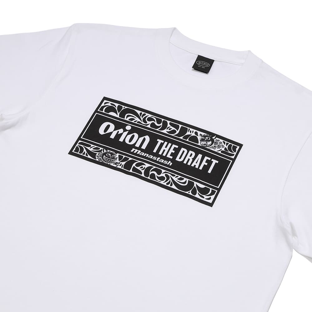 【MANASTASH×ORION】 ORION THE DRAFT WHITE Tシャツ