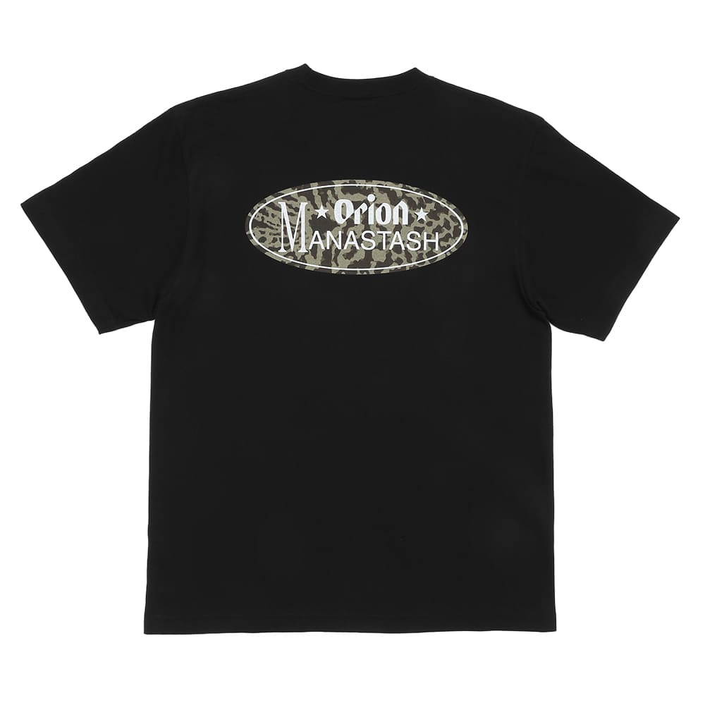 【MANASTASH×ORION】 山猫オーバル BLACK Tシャツ