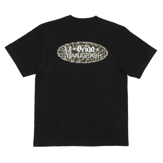 【MANASTASH×ORION】 山猫オーバル BLACK Tシャツ