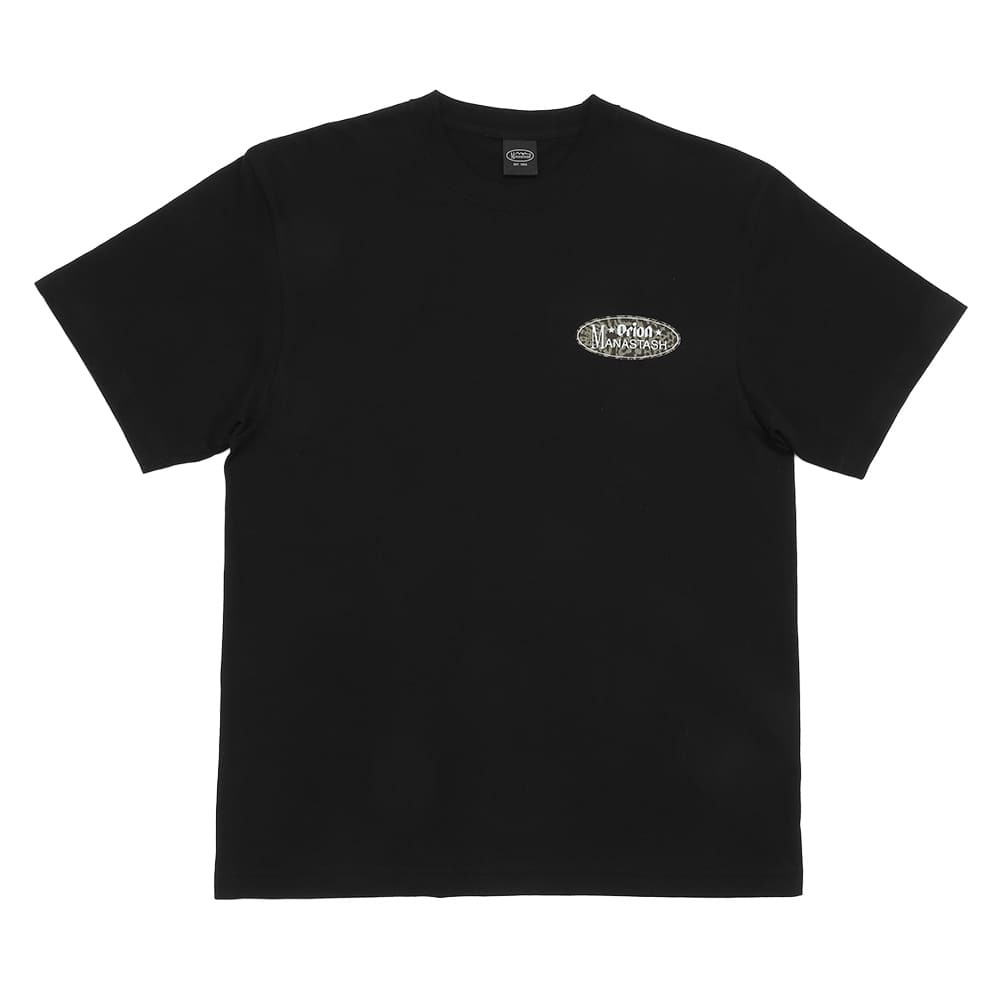 【MANASTASH×ORION】 山猫オーバル BLACK Tシャツ