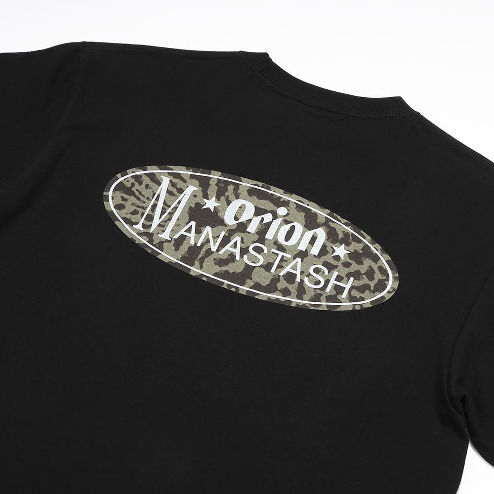 【MANASTASH×ORION】 山猫オーバル BLACK Tシャツ