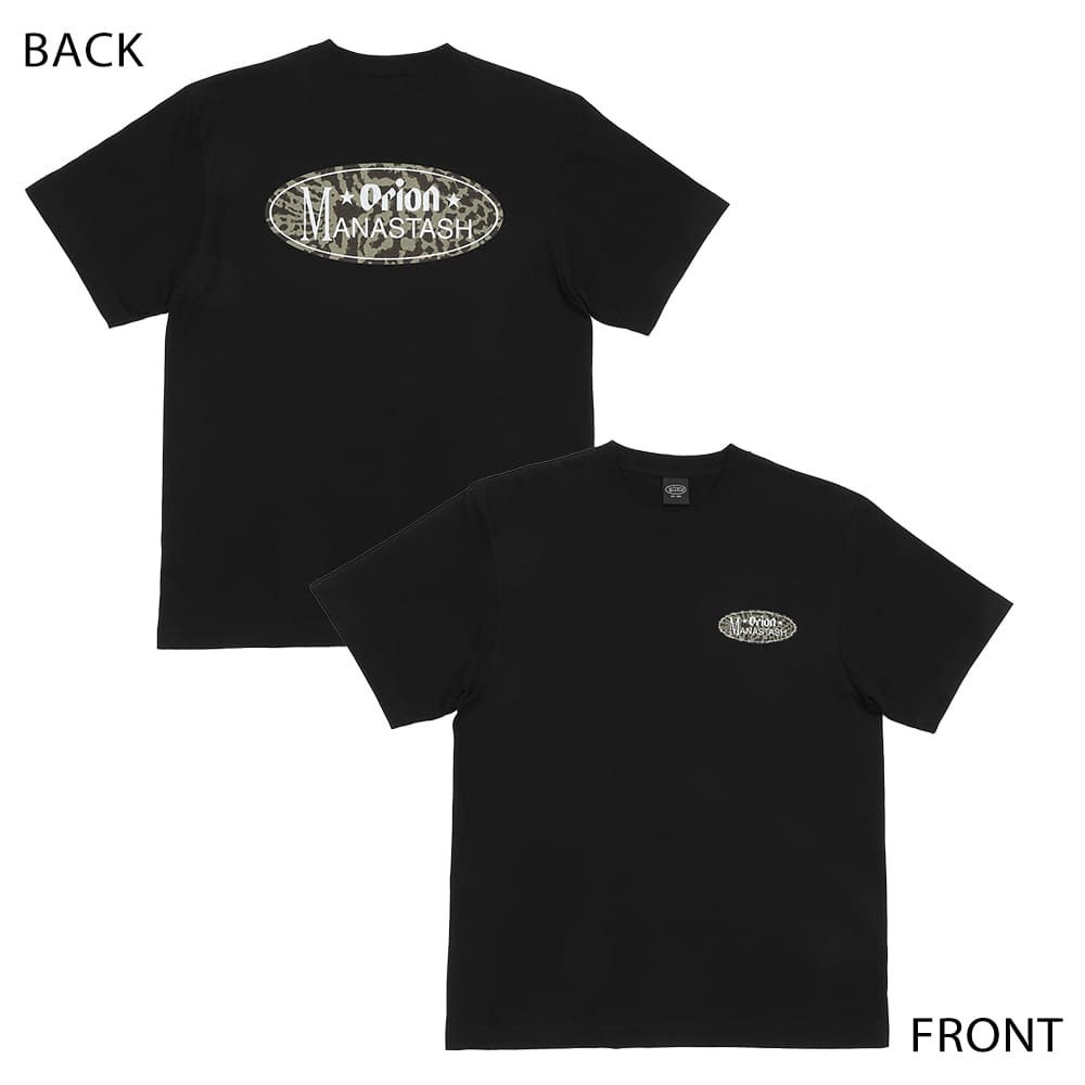 【MANASTASH×ORION】 山猫オーバル BLACK Tシャツ