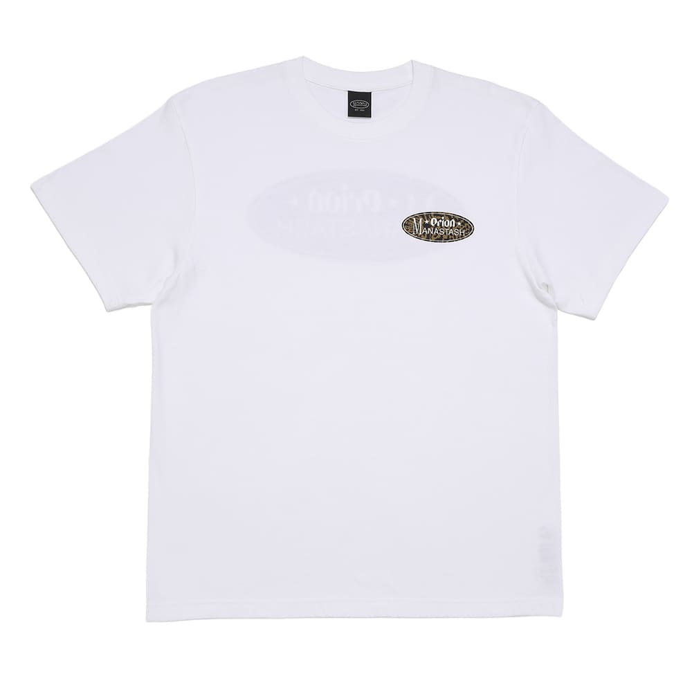 【MANASTASH×ORION】 山猫オーバル WHITE Tシャツ