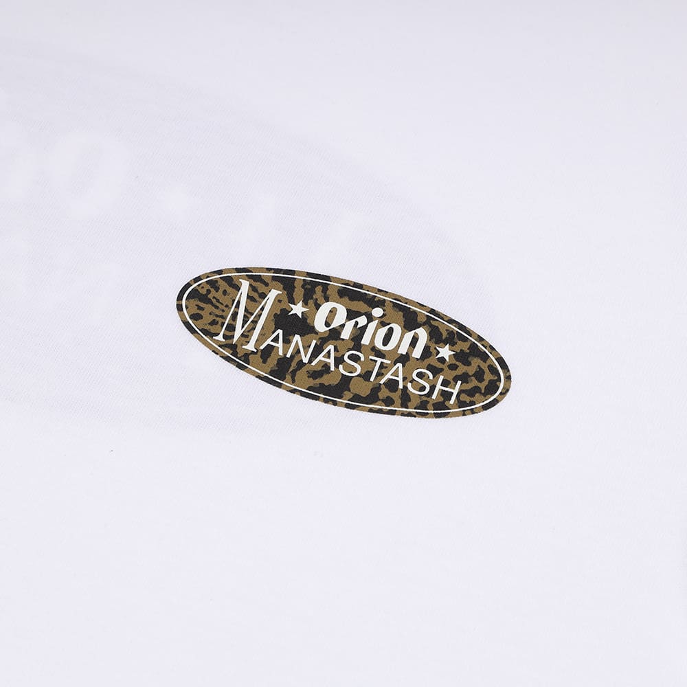 【MANASTASH×ORION】 山猫オーバル WHITE Tシャツ